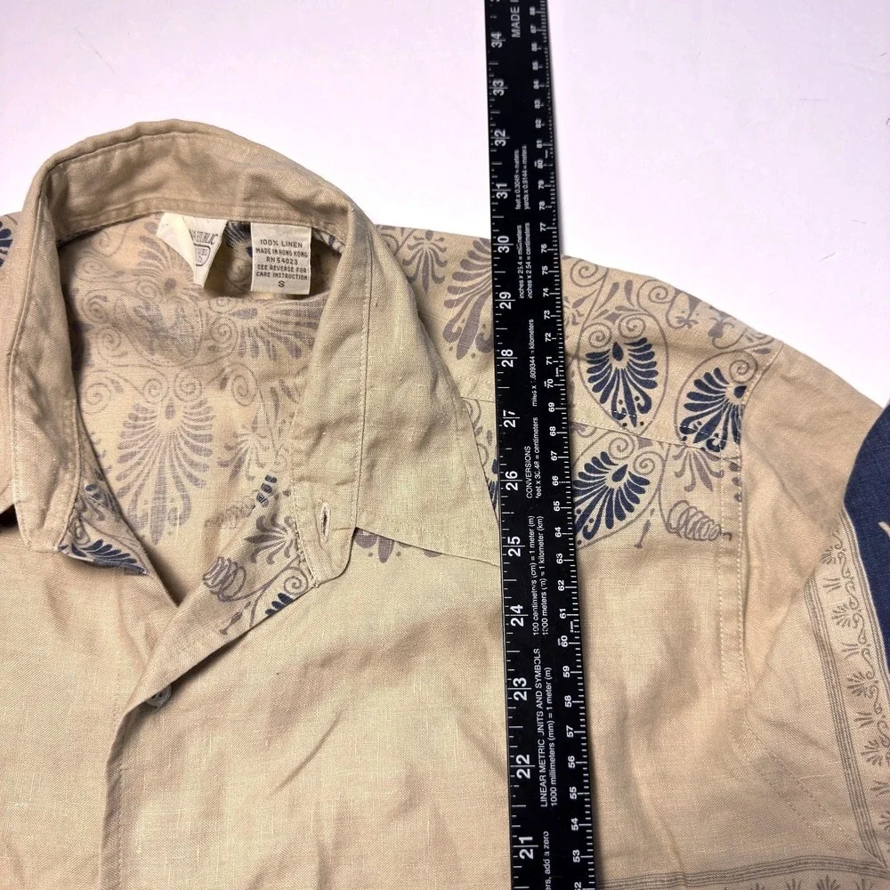 Vintage Banana Republic Safari Shirt Mens Size S Mill‎ Valley Catalog 80s Linen
